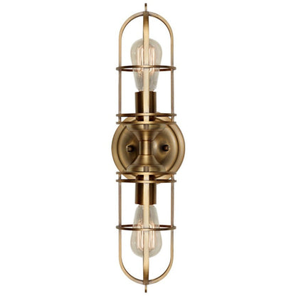 Urban Renewal 2 light Wall Sconce in Dark Antique Brass by Feiss WB1704DAB