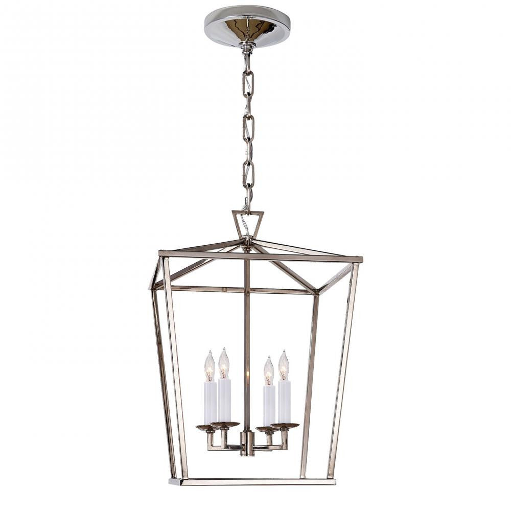 Darlana 4 Light Lantern in Polished Nickel by Visual Comfort CHC2164PN