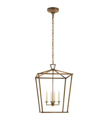 Darlana Medium 4 Light Lantern in Gilded Iron by Visual Comfort CHC2165GI