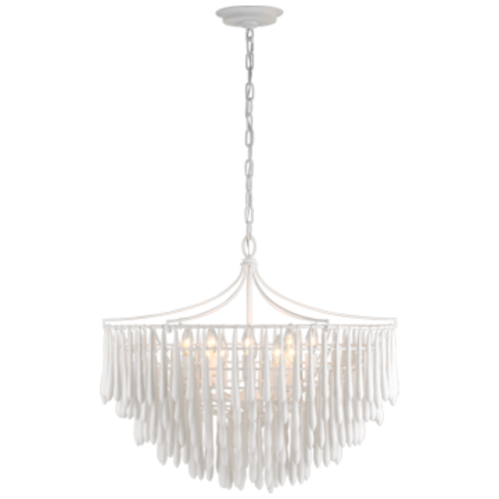 Tara Chandelier, Chandelier, Plaster White