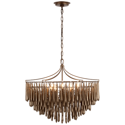Tara Chandelier, Chandelier, Antique Bronze Leaf