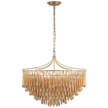 Tara Chandelier, Chandelier, Antique Gold Leaf