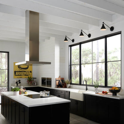 Briley Arm Sconce, Sconce, Black