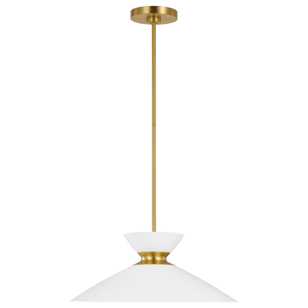 Mable Brass Pendant, Pendant, Burnished Brass