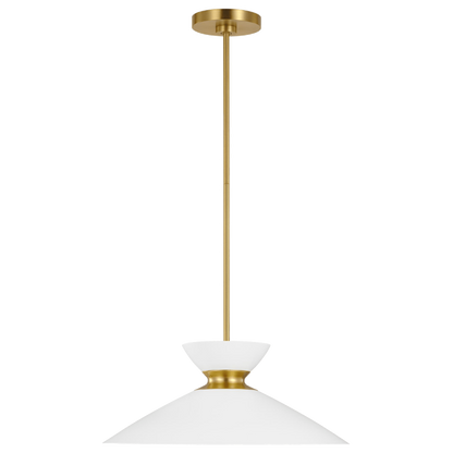 Mable Brass Pendant, Pendant, Burnished Brass