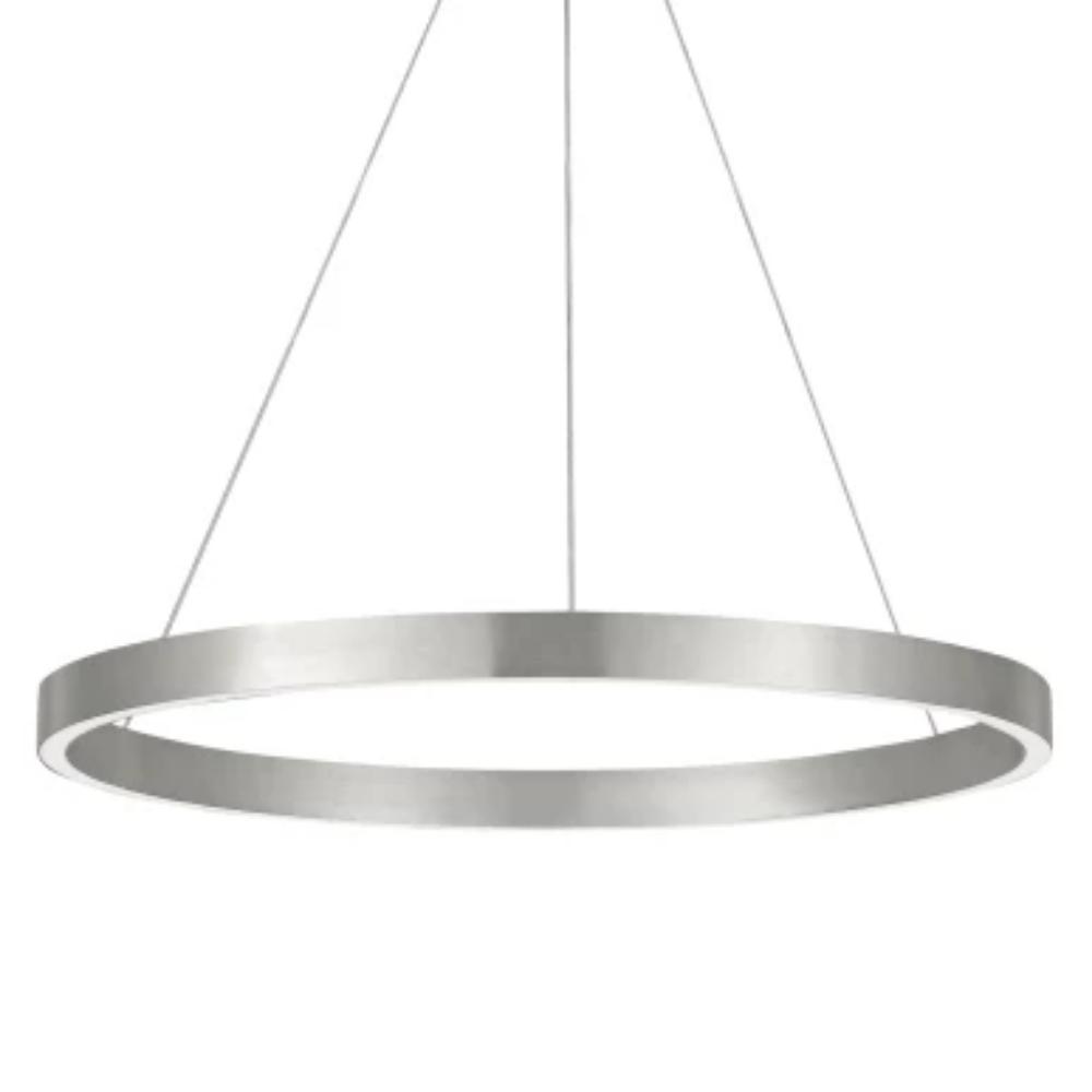 Fiama Suspension, 24" LED Suspension Chandelier, Satin Nickel