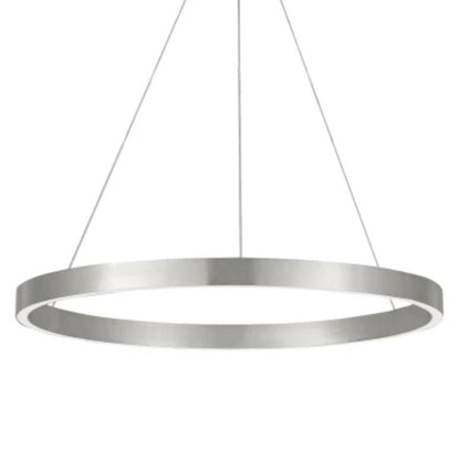 Fiama Suspension, 24" LED Suspension Chandelier, Satin Nickel