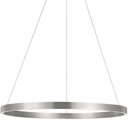Fiama Suspension, 30" LED Suspension Chandelier, Satin Nickel