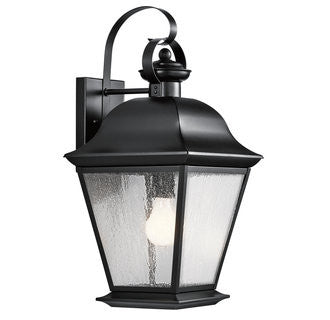 Mount Vernon Outdoor Sconce in Black, by Kichler, 9709BK
