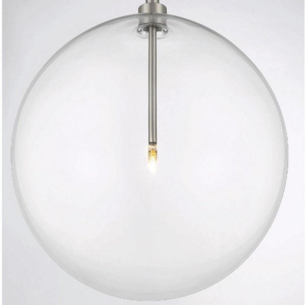 Chey Pendant, Pendant, Brushed Nickel