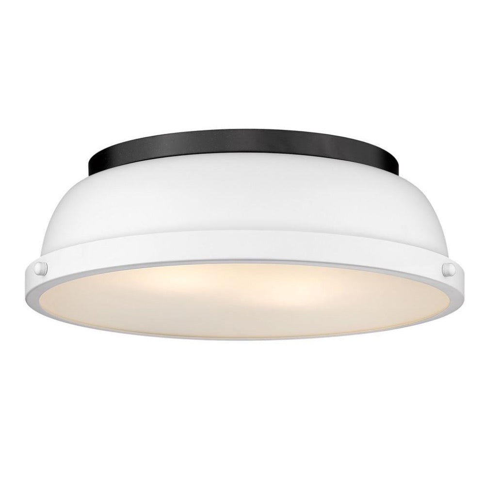 Duncan Flush Mount, Flush Mount, Matte White