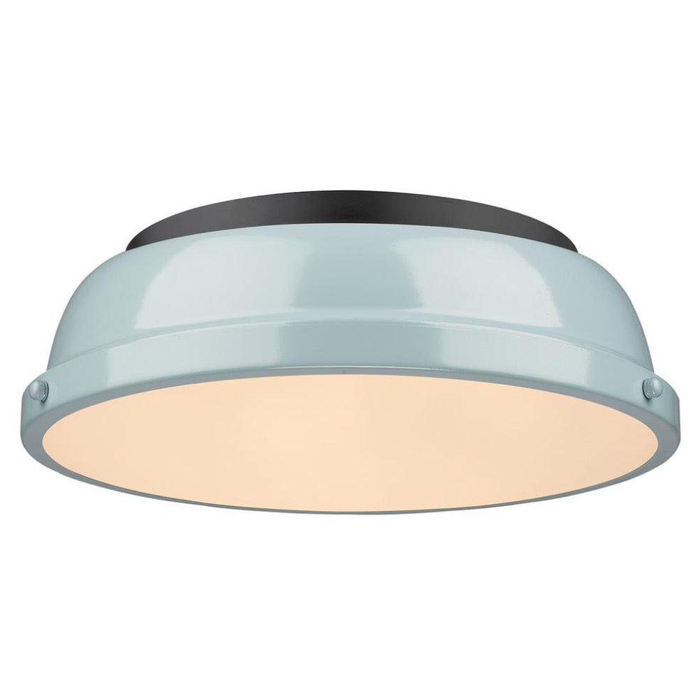 Duncan Flush Mount, Flush Mount, Seafoam