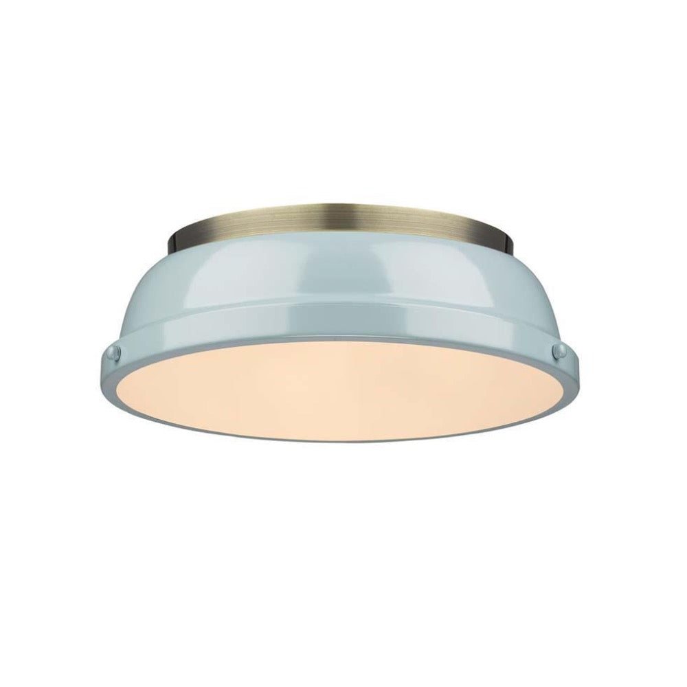 Duncan Flush Mount, Flush Mount, Seafoam