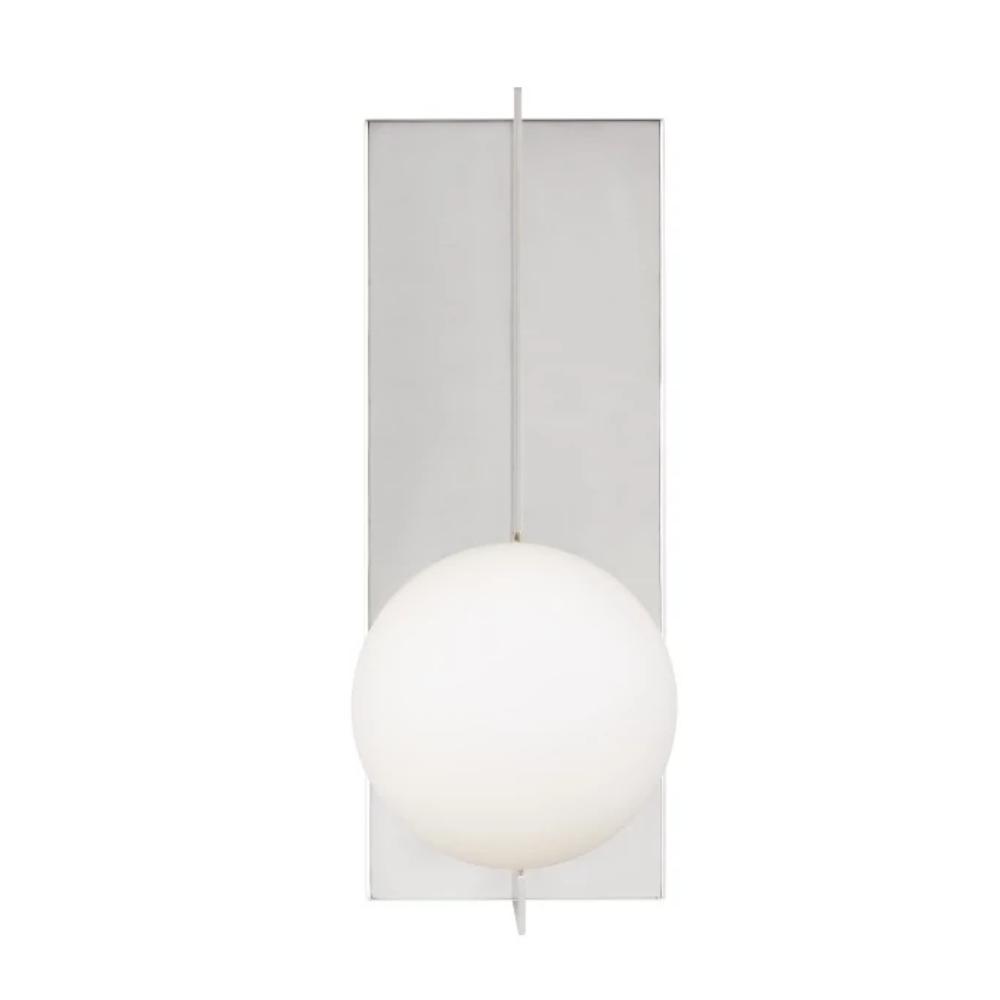 Orbel Wall Sconce, 1-Light Wall Sconce, Polished Nickel